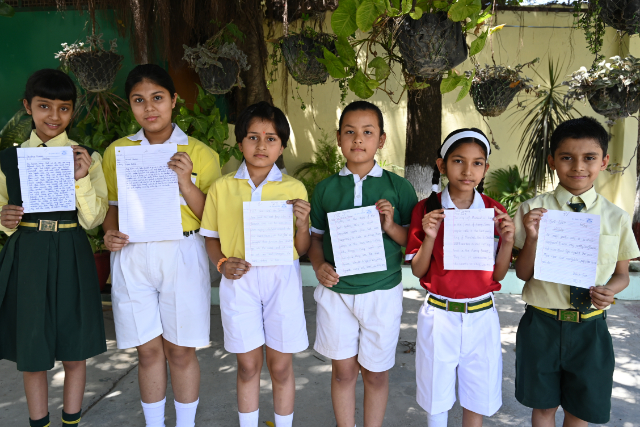English Handwriting Competition Junior School Classes Handwriting is 3 to 5
