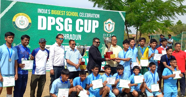 OUR JUNIOR BOYS UNDER 16, RUNNER UP AT DPSG INTER SCHOOL FOOTBALL MATCH 2024-25