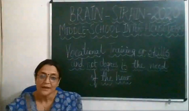 Inter House Middle School Online Brain Strain Debate 2020