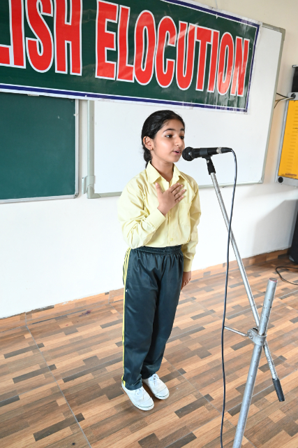 Junior School Elocution (Classes III-V).