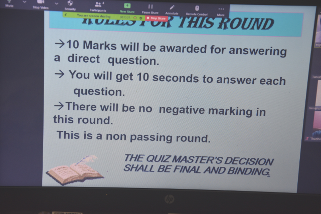 MIDDLE SCHOOL INTER HOUSE ONLINE QUIZ
