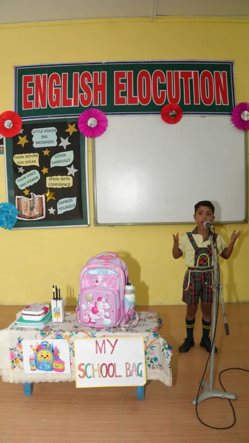  Inter-Class English Elocution Competition (Classes KG–II)
