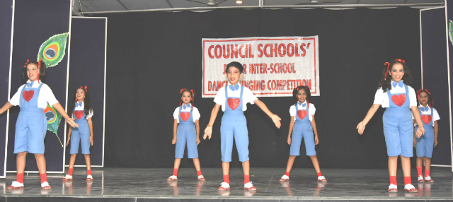 Our students participating at Junior Inter School Song & Dance Contest held at Carman School, Dalanw