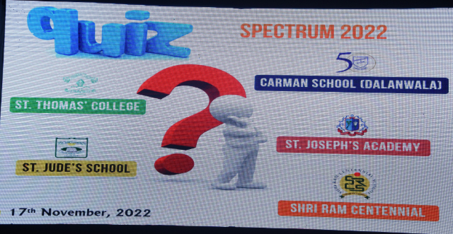 SPECTRUM QUIZ 2022 ST. THOMAS' COLLEGE