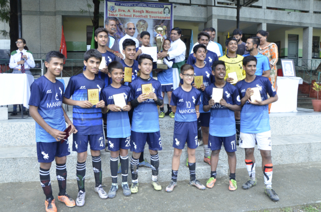 St. Jude's is Runners Up at the Bro. Keogh Memorial Inter School Football Tournament held at St. Jos