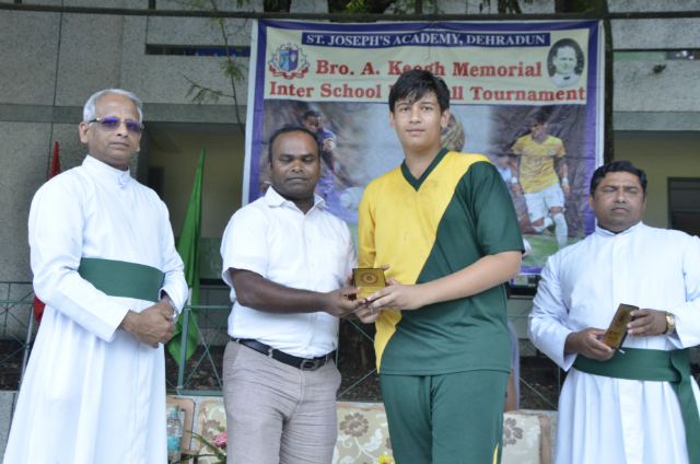 St. Jude's is Runners Up at the Bro. Keogh Memorial Inter School Football Tournament held at St. Jos