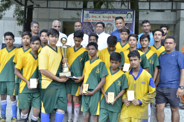 St. Jude's is Runners Up at the Bro. Keogh Memorial Inter School Football Tournament held at St. Jos