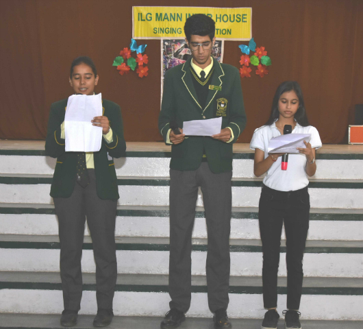 The Annual Late Mr. I.L.G. Mann Inter House Singing Contest 2018, St. Judeâ€™s School