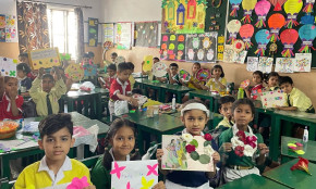 A Blooming Start: Floral Name Plate Activity Marks New Beginnings