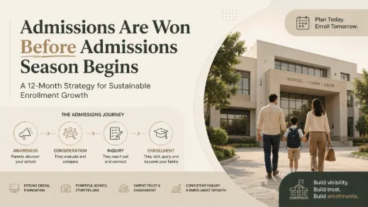 Admissions are NOT won during admission season